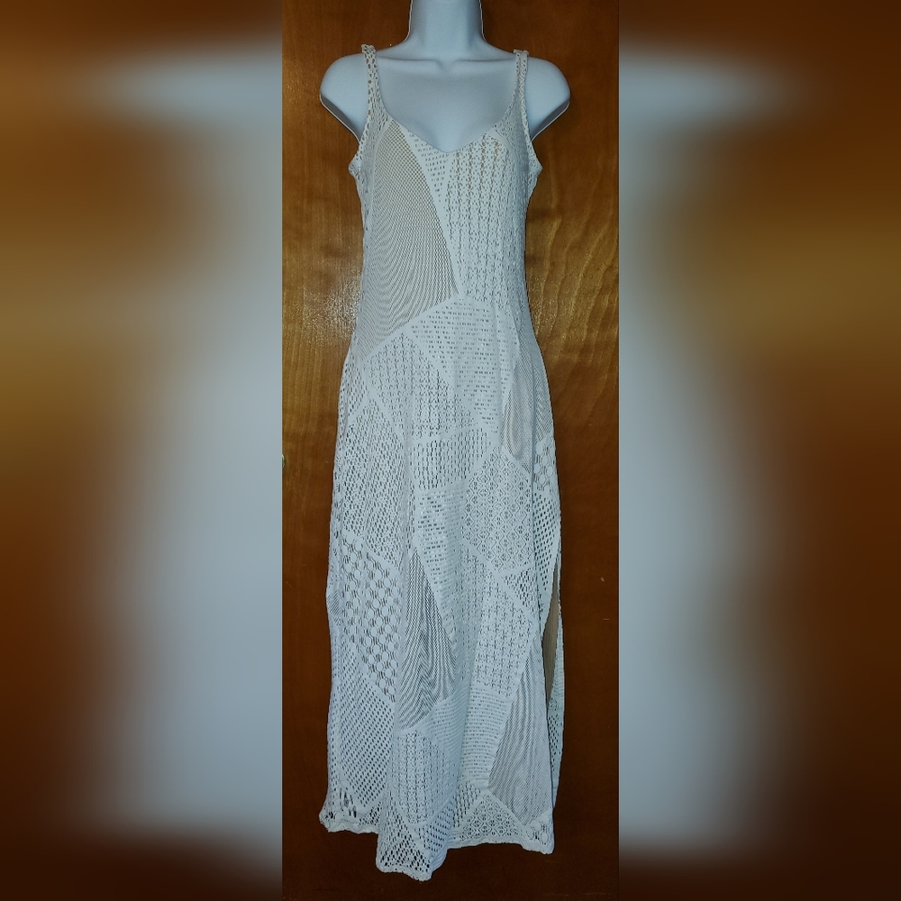 Sexy Casadei "Naked" Full Length White Dress Sz Small